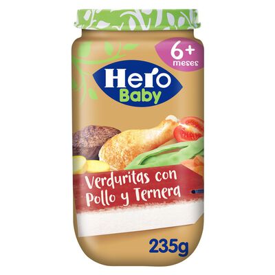 Tarro Hero baby verdura pollo ternera desde 6meses 235g