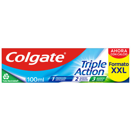 Pasta de dientes Colgate Triple Action anticaries y frescor a menta 100ml