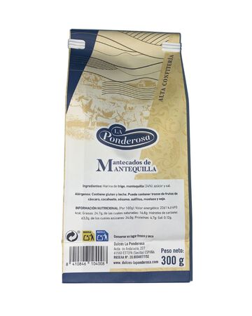 Mantecados de mantequilla La Ponderosa 300g