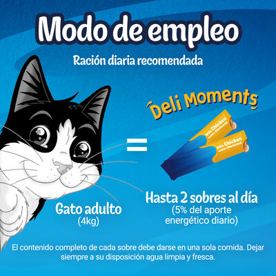 Alimento para gato PURINA® FELIX® Deli Moments Con Salmón 4x10g