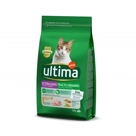 Pienso pollo y verduras para gato esterilizado y tracto urinario Ultima 1,5 kg