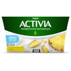 Bífidus probiótico Activia 0% pack 4 piña