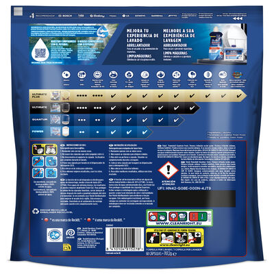 Detergente en pastillas para lavavajillas Finish 34 + 34 unidades Quantum