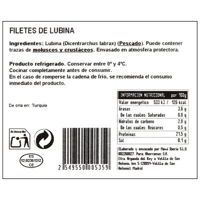Lubina en filetes Olav's 220g