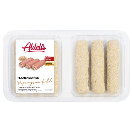 Flamenquín de pavo y queso Aldelis 255g