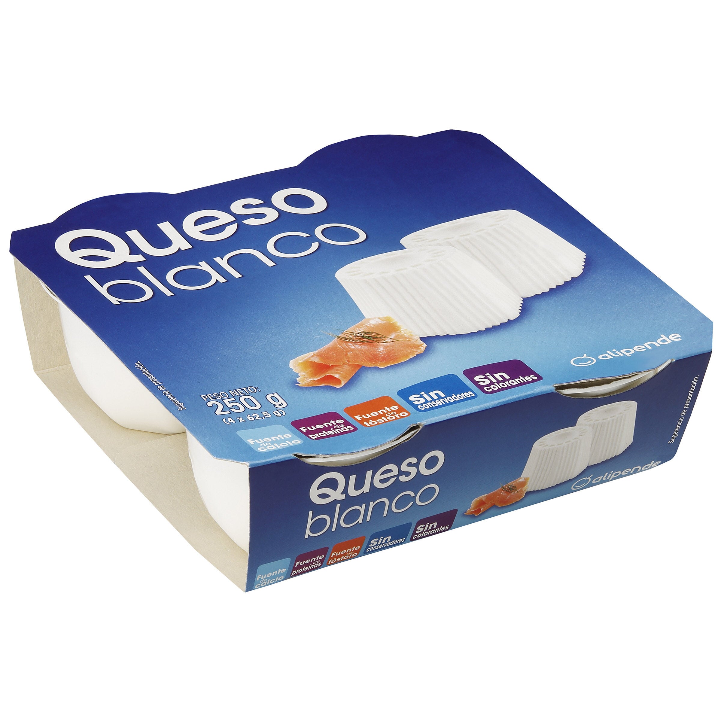 Queso blanco Alipende pack 4 uds