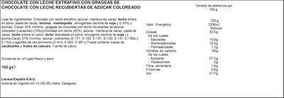 Chocolate con leche y Lacasitos 100g