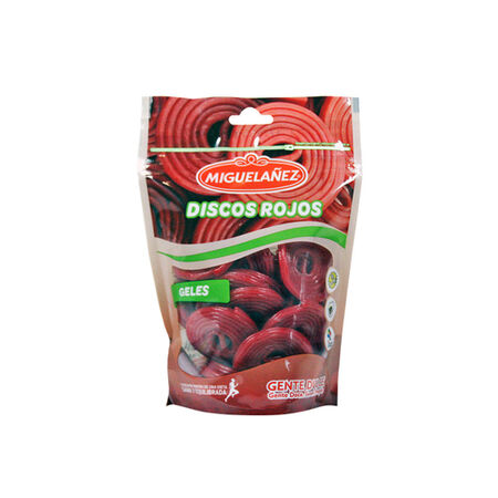 Regaliz Migueláñez 165g discos rojos