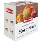 Mermeladas surtidas de melocot&oacute;n, albaricoque, ciruela y fresa Helios 8x25g