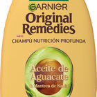 Champ&uacute; nutricion profunda Garnier Original Remedies 400ml aceite de aguacate