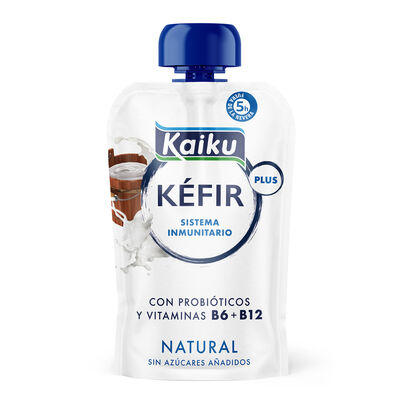 Kefir pouch natural con probióticos y vitaminas B6 y B12 Kaiku 110g