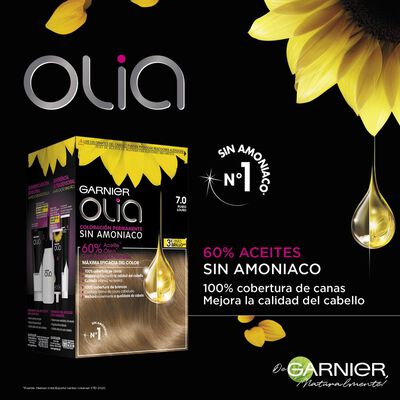 Tinte de cabello sin amon&iacute;aco Garnier Olia n&ordm; 7 rubio