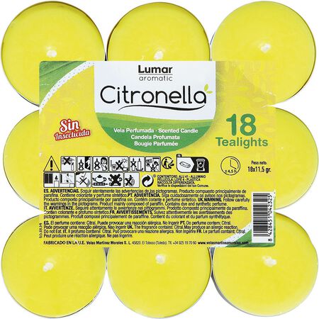 Vela Mini Lumar 18U Citronella