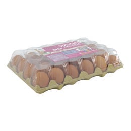 Huevos de gallinas sueltas en el gallinero Alipende 24u "clase m"