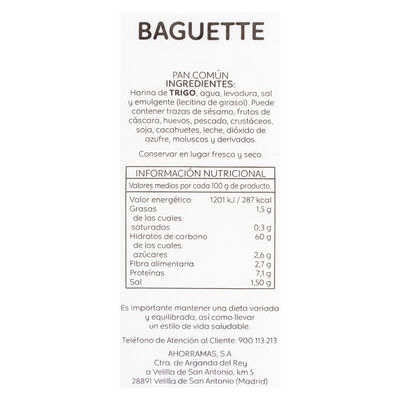 Baguette de horno 250g
