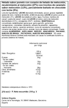 Helado Magnum 3 unid La Peche Signature
