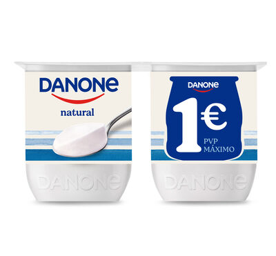 Yogur natural Danone pack 4