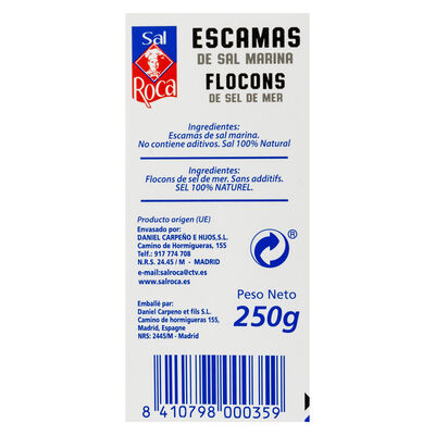 Escamas de sal marina Roca 250g