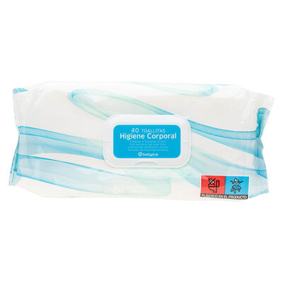 Toallitas Bodyplus 40 unidades adultos