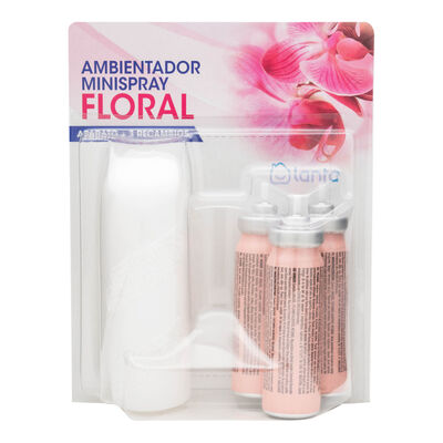 Ambientador minispray Lanta aparato + 3 recambios Floral