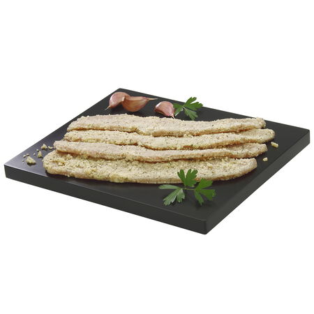Filetes de jamón empanado ajo y perejil
