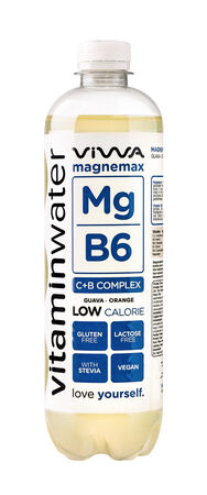 Agua vitaminada sabor naranja y guayaba Viwa Vitaminwater botella 600 ml