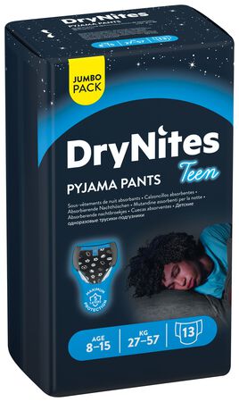Pants calzoncillo Huggies Drynites Teen Boys 27-57kg 13 uds