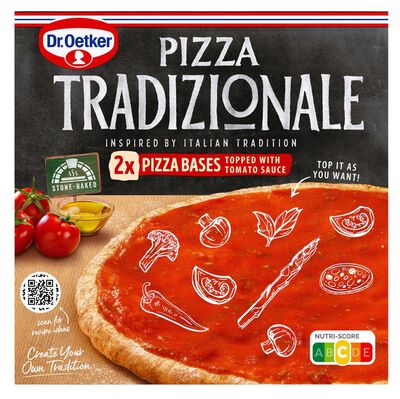 Base pizza tradicional con dos unidades Dr.Oetker 2 unidades