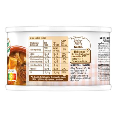 Callos sin gluten Litoral 380g a la madrileña