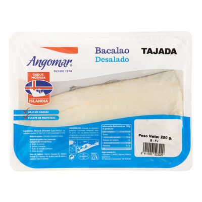 Bacalao desalado Angomar 250g