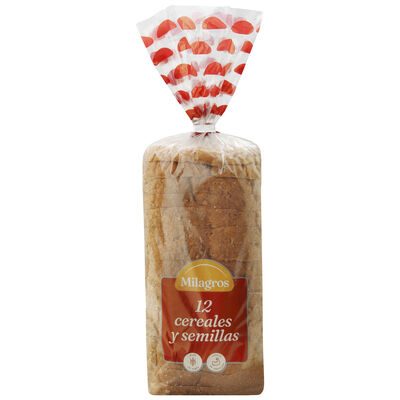 Pan de molde Milagros 675G con 12 cereales y semillas