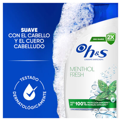 Champú menthol fresh con 300 ml más 30 ml de regalo H&S