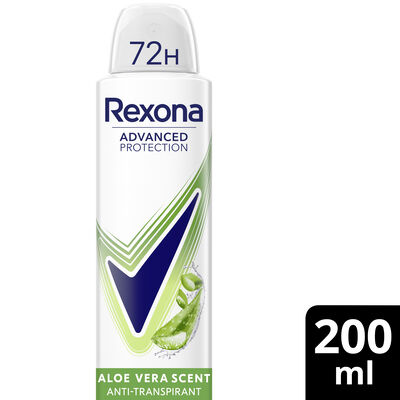 Desodorante en spray 72h Rexona 200ml aloe vera