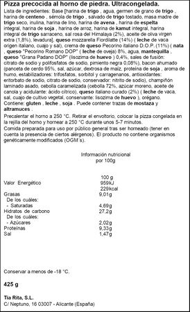Pizza Que la haga Rita 425g bianca
