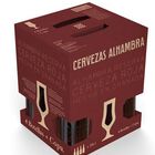 Cerveza tostada Alhambra Reserva Roja pack 4 botellas 33cl