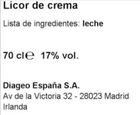 Licor de crema Baileys 70cl + taza