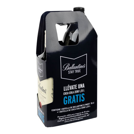 Whisky Ballantine's 70cl + Coca cola zero 1,25l