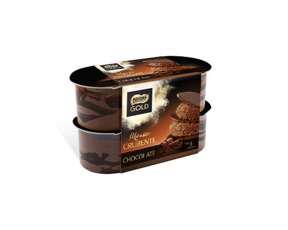 Mousse Nestlé gold pack 4 láminas chocolate