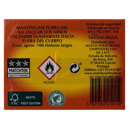 Fósforos Tres Estrellas pack 3 largos