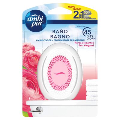 Ambientador ba&ntilde;o Ambipur 7,5ml Flores elegantes