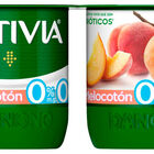 Bífidus probiótico Activia 0% pack 4 melocotón