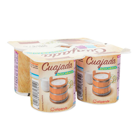 Cuajada Alipende pack 4 125g natural azucarado