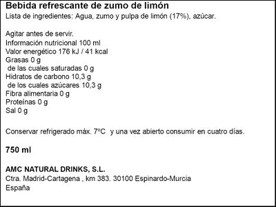 Limonada Via Nature 750ml