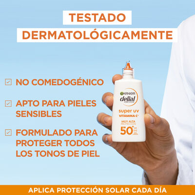 Crema solar facial Delial 40 ml FPP50 Super UV Vitamina C