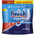 Detergente lavavajillas pastillas Finish 25+7 unidades power