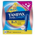 Tampon con aplicador pearl compak Tampax 20 unidades regular