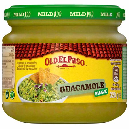 Salsa Old El Paso 312g guacamole suave para dippear