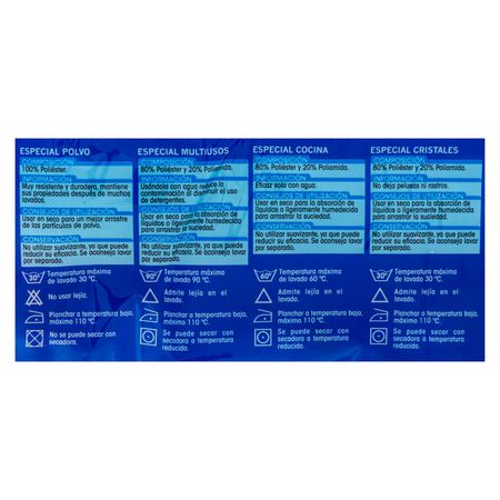 Bayeta Lanta 4 uds microfibra multiusos