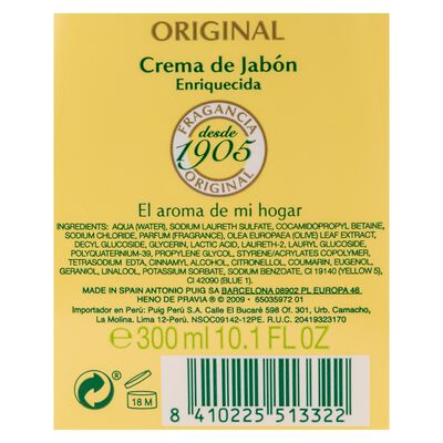Jab&oacute;n de manos con dosificador Heno De Pravia 300ml