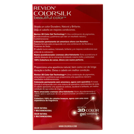 Tinte de cabello sin amoníaco Revlon Colorsilk nº 80 rubio ceniza